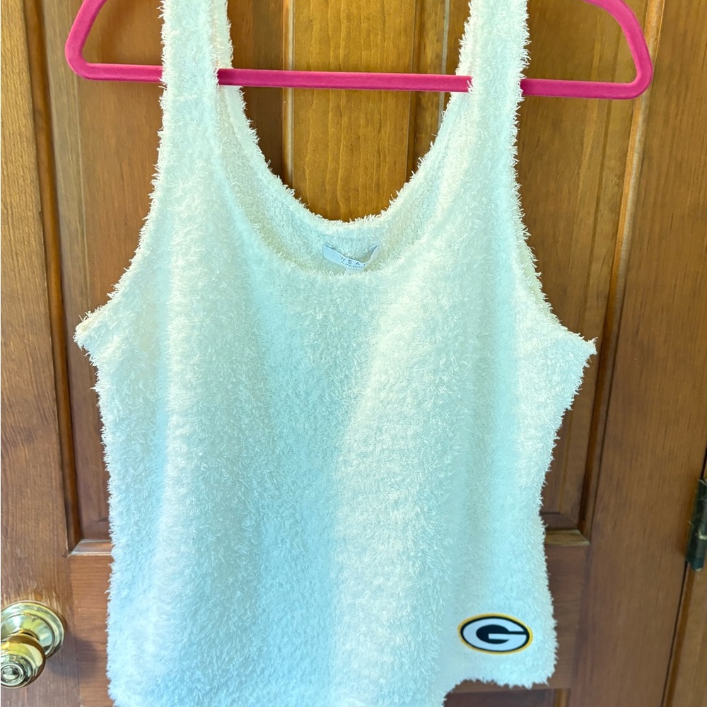 Blue Boxy Relaxed Tank Top